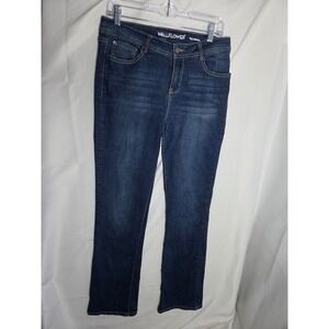 WallFlower Legendary Jeans Womens  Blue Dark Wash Slim Mid Rise Bootcut